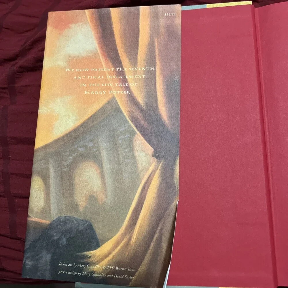 Harry  Potter & the Deathly Hallows 1st Edition Error Book Ends Pg 759